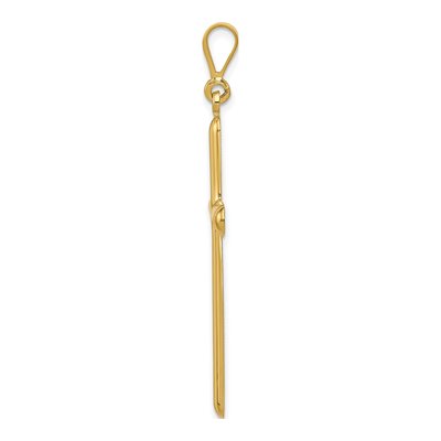 14K Yellow Gold Cross Pendant – view 3