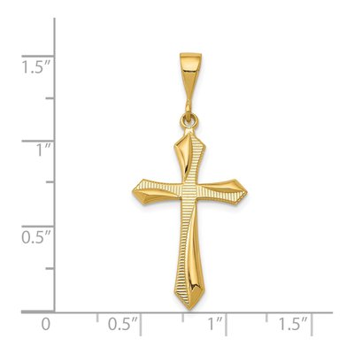 14K Yellow Gold Passion Cross Pendant – view 5