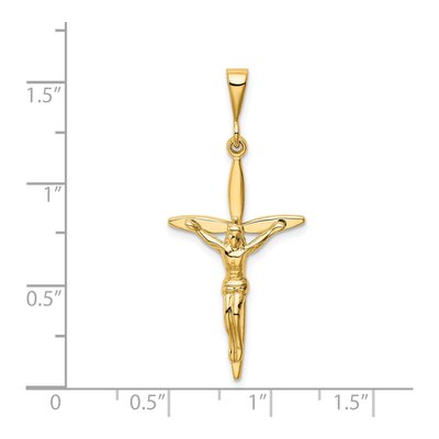 14K Yellow Gold Passion Crucifix Pendant – view 4