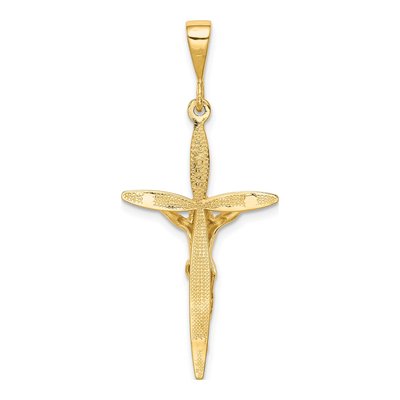 14K Yellow Gold Passion Crucifix Pendant – view 5