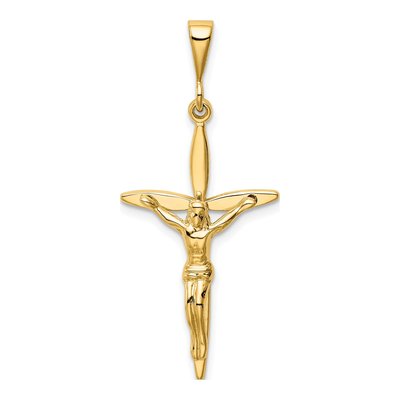 14K Yellow Gold Passion Crucifix Pendant