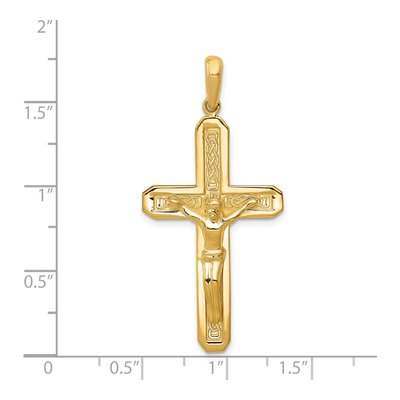 14K Yellow Gold Crucifix Pendant – view 4