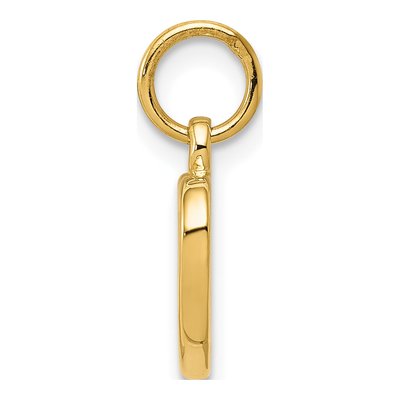 14K Yellow Gold Cut-Out Heart for Kids Pendant – view 3