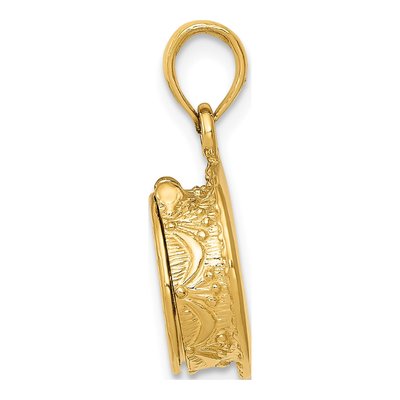 14K Yellow Gold 3-D Birthday Cake Pendant – view 3