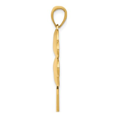14K Yellow Gold 4-Leaf Clover Pendant – view 3
