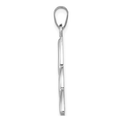 14K White Gold Trinity Knot Pendant – view 3