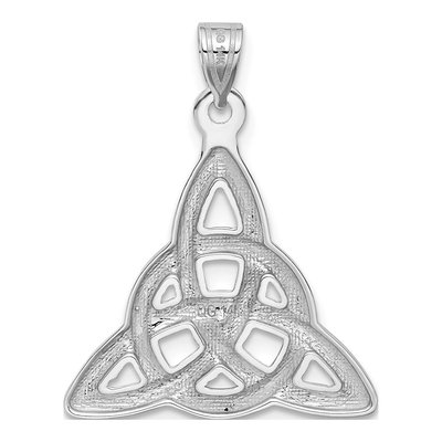 14K White Gold Trinity Knot Pendant – view 4