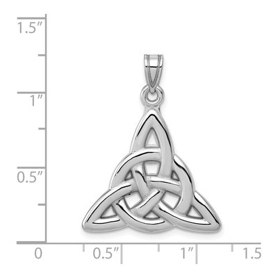 14K White Gold Trinity Knot Pendant – view 5