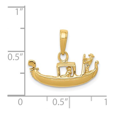 14K Yellow Gold 3-D Gondola Pendant – view 5