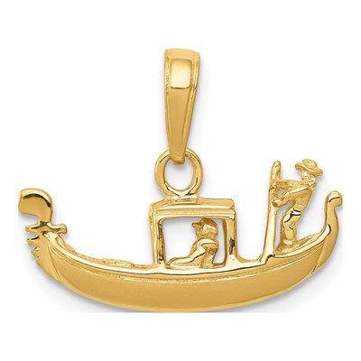 14K Yellow Gold 3-D Gondola Pendant