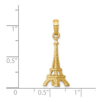 14K Yellow Gold Eiffel Tower Charm – view 6