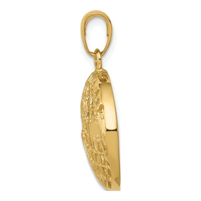 14K Yellow Gold Cut-Out Globe Pendant – view 3