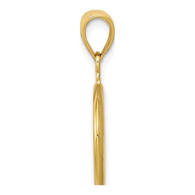 14K Yellow Gold 3-D Peace Sign Pendant – view 3