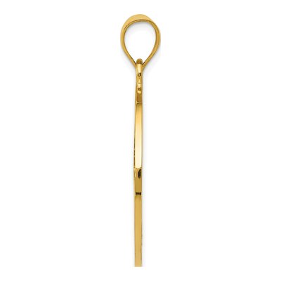 14K Yellow Gold Peace Sign Pendant – view 3