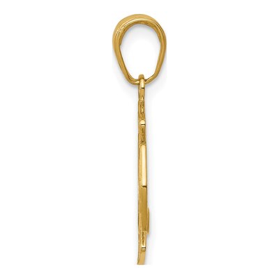 14K Yellow Gold St Florian Fire Badge Pendant – view 3