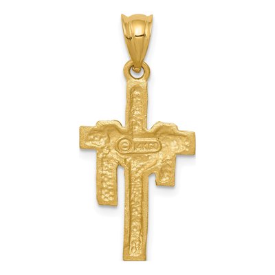 14K Yellow Gold Draped Cross Pendant – view 5