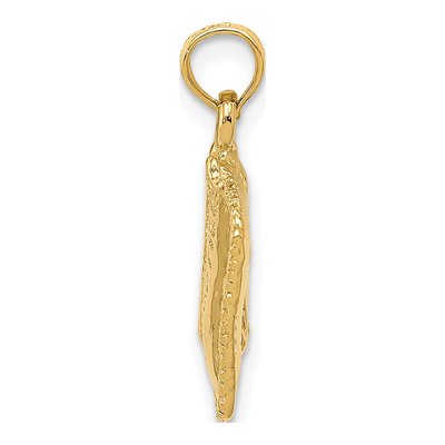 14K Yellow Gold 3-D Cosmetic Pouch Pendant – view 3