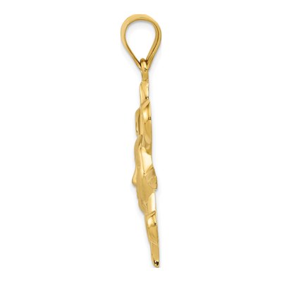 14K Yellow Gold Sun Pendant – view 3