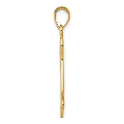 14K Yellow Gold Dog Bone Pendant – view 3