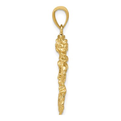 14K Yellow Gold 3-D Dragon Pendant – view 3