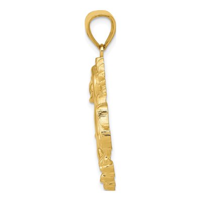 14K Yellow Gold Dragon Pendant – view 3
