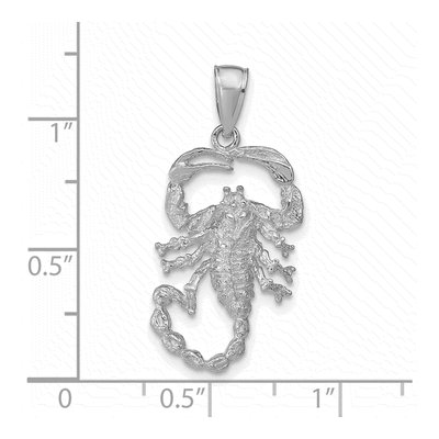 14K White Gold Scorpion Pendant – view 5