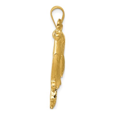 14K Yellow Gold Rooster Pendant – view 3