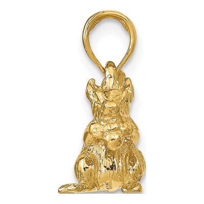 14K Yellow Gold 3-D Squirrel Charm – view 3