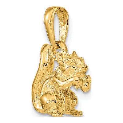 14K Yellow Gold 3-D Squirrel Charm – view 5
