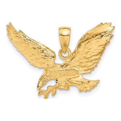 14K Yellow Gold Eagle Pendant – view 4