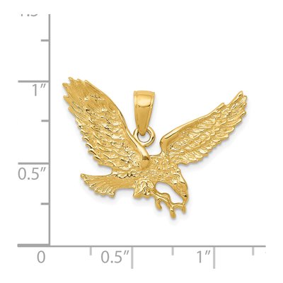 14K Yellow Gold Eagle Pendant – view 5
