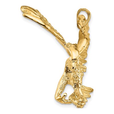 14K Yellow Gold Eagle Pendant – view 3