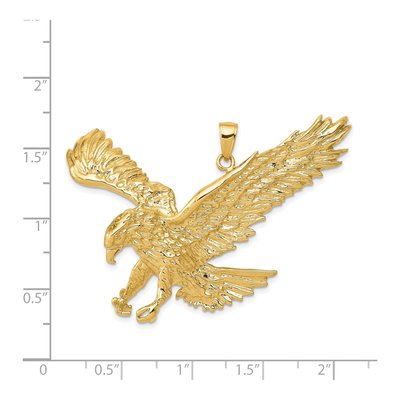 14K Yellow Gold Eagle Pendant – view 5