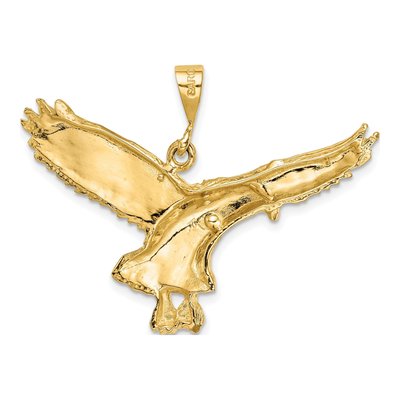 14K Yellow Gold Eagle Pendant – view 5