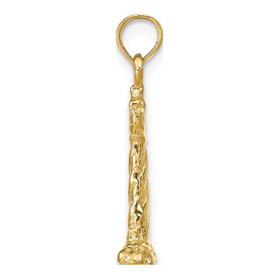 14K Yellow Gold 3D St Augustine Lighthouse Pendant – view 3