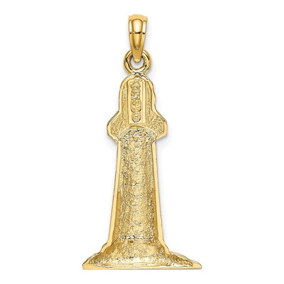 14K Yellow Gold Lighthouse Pendant – view 5