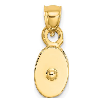 14K Yellow Gold 3-D Moveable Pulley Charm