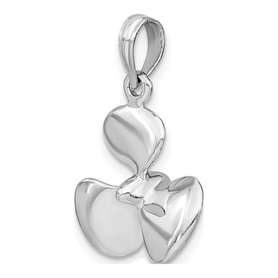 14K White Gold 3-D Propeller Pendant – view 5