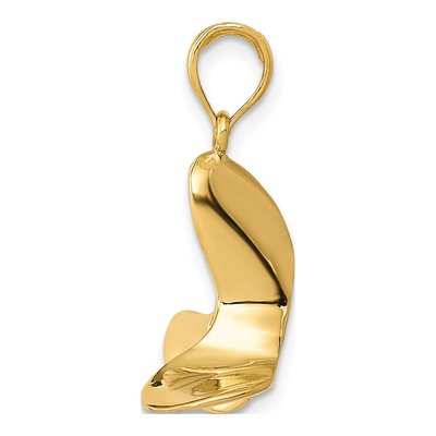 14K Yellow Gold 3-D Propeller Pendant – view 3