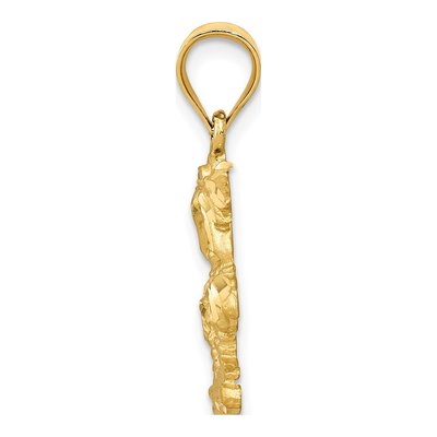 14K Yellow Gold Palm Trees Pendant – view 3