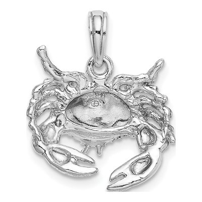 14K White Gold Crab Pendant – view 4
