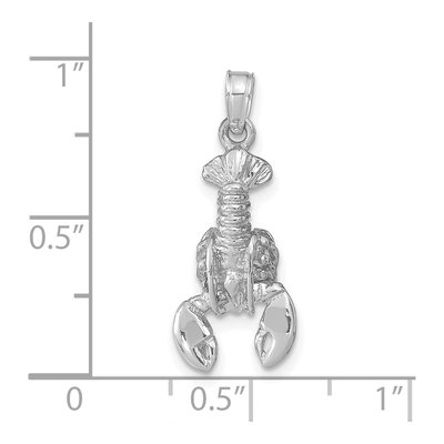 14K White Gold Claw Pendant – view 5