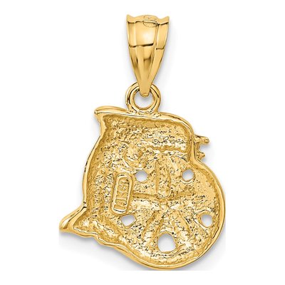 14K Yellow Gold Dolphin Sand Dollar Charm – view 4