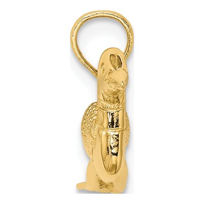 14K Yellow Gold 3-D Mallard Duck Pendant – view 3