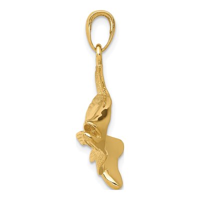 14K Yellow Gold Snook Redfish Pendant – view 3