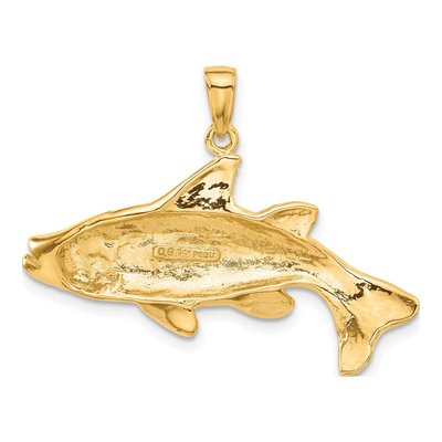14K Yellow Gold Snook Redfish Pendant – view 4