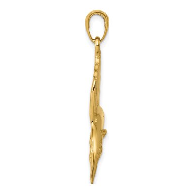 14K Yellow Gold Sailfish Pendant – view 3
