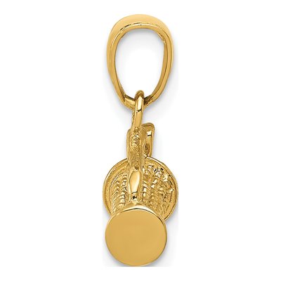 14K Yellow Gold Golf Bag Clubs Charm – view 3