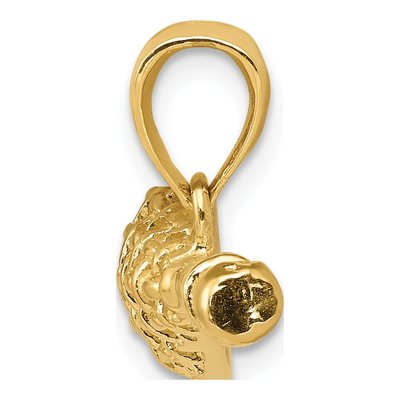 14K Yellow Gold 3-D Lacrosse Stick Pendant – view 3