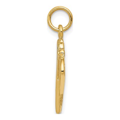 14K Yellow Gold Lacrosse Sticks Pendant – view 3